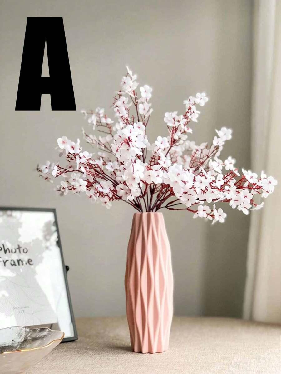 SHEIN RÓŻOWY WAZON STRUKTURA S07__21CM