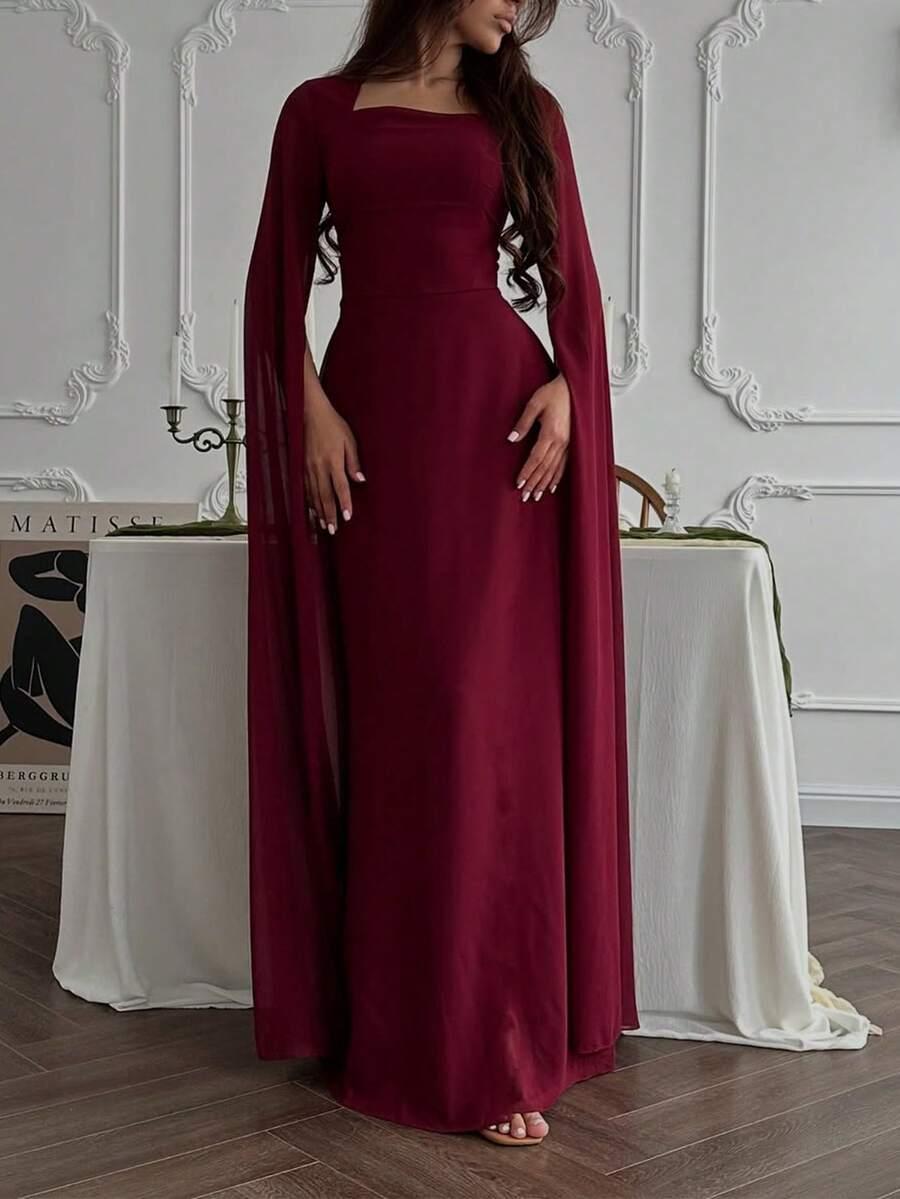 SHEIN BORDOWA MAXI SUKIENKA S06__M