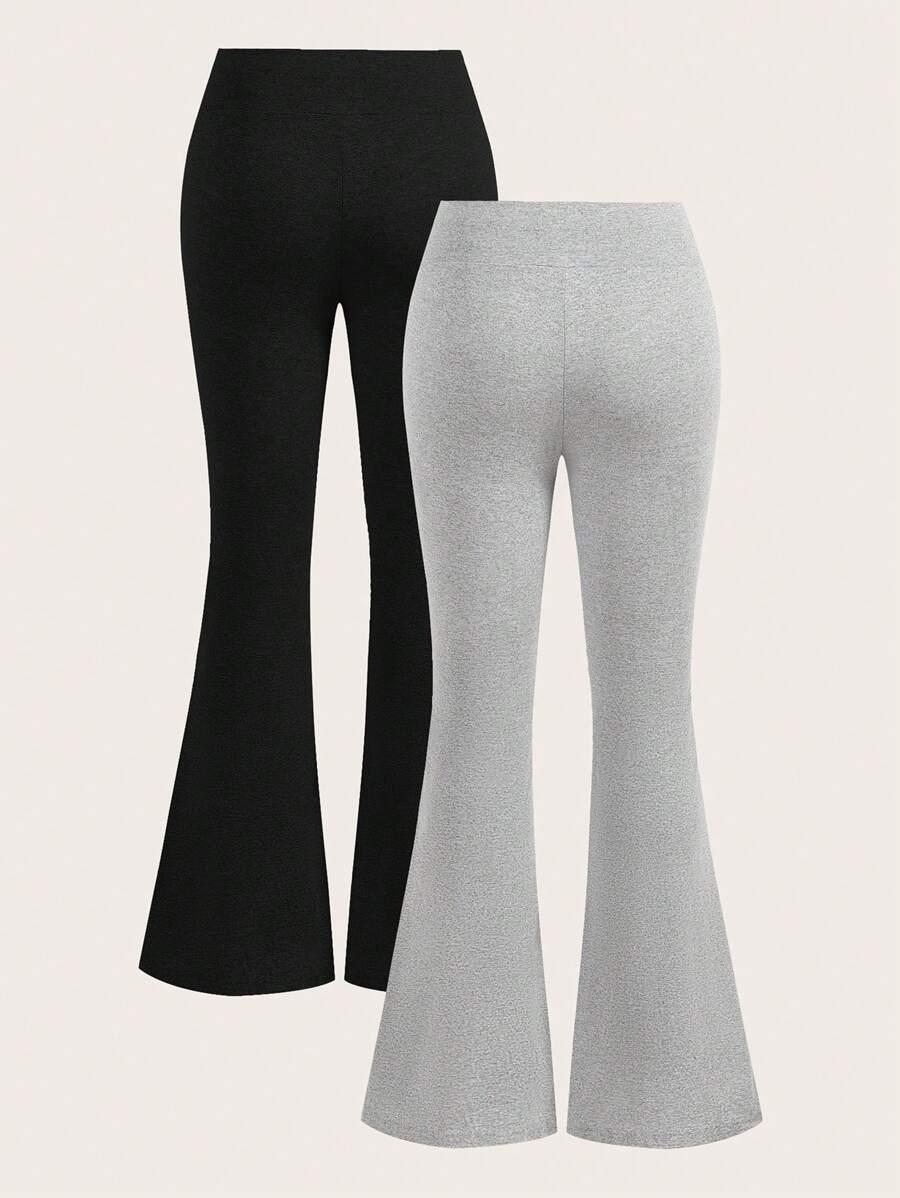SHEIN SPODNIE DZWONY 2-PACK S06__L