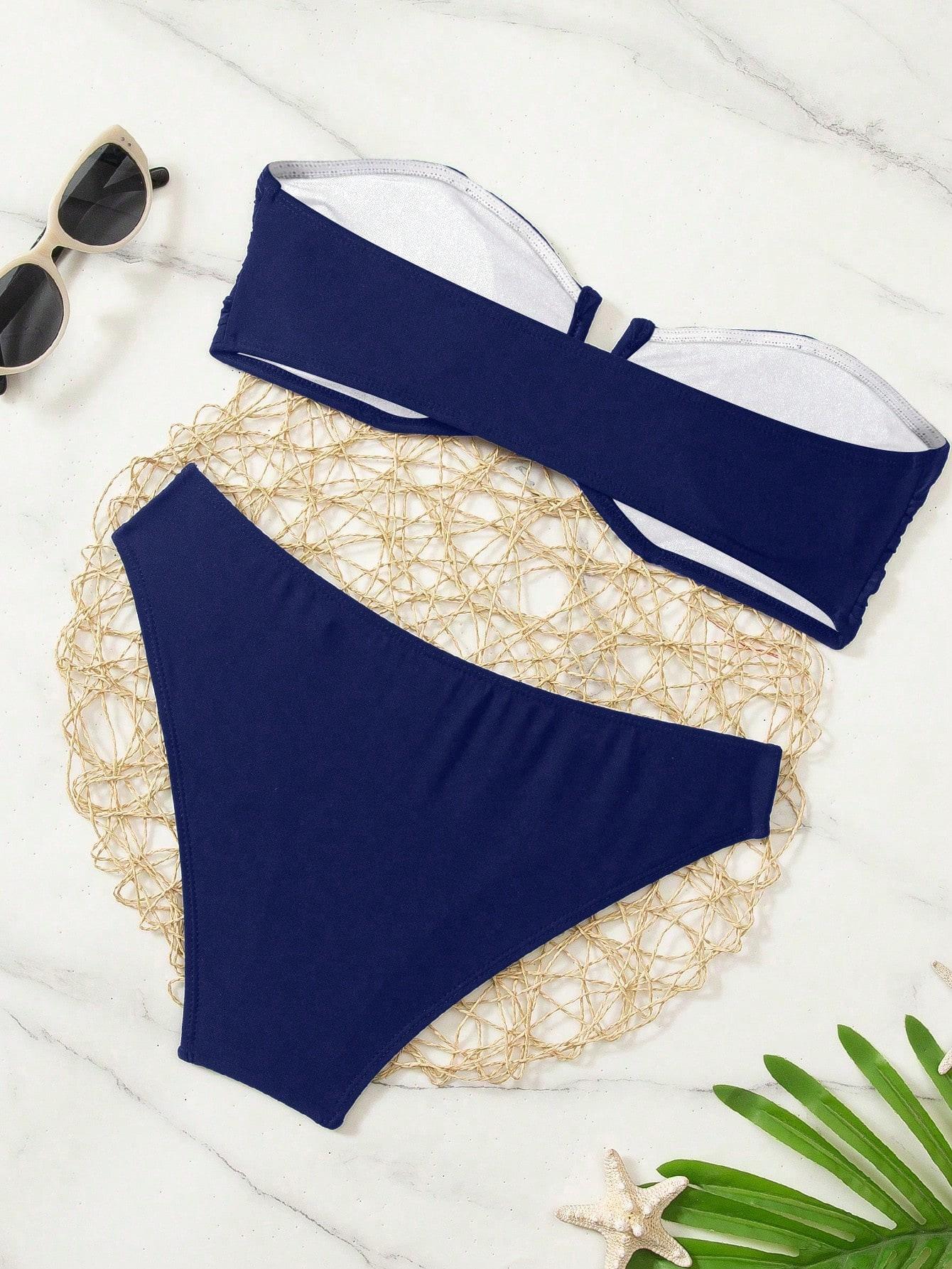 SHEIN DWUCZĘŚCIOWY STRÓJ KĄPIELOWY S09__M