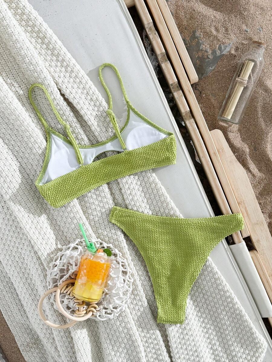 SHEIN DWUCZĘŚCIOWY KOSTIUM KĄPIELOWY BIKINI S09__M