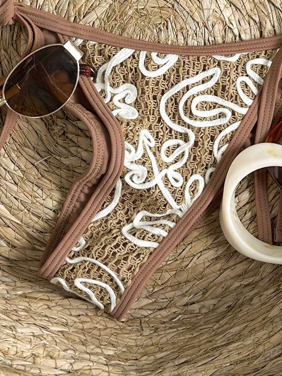 SHEIN DWUCZĘŚCIOWY STRÓJ KĄPIELOWY S06__S
