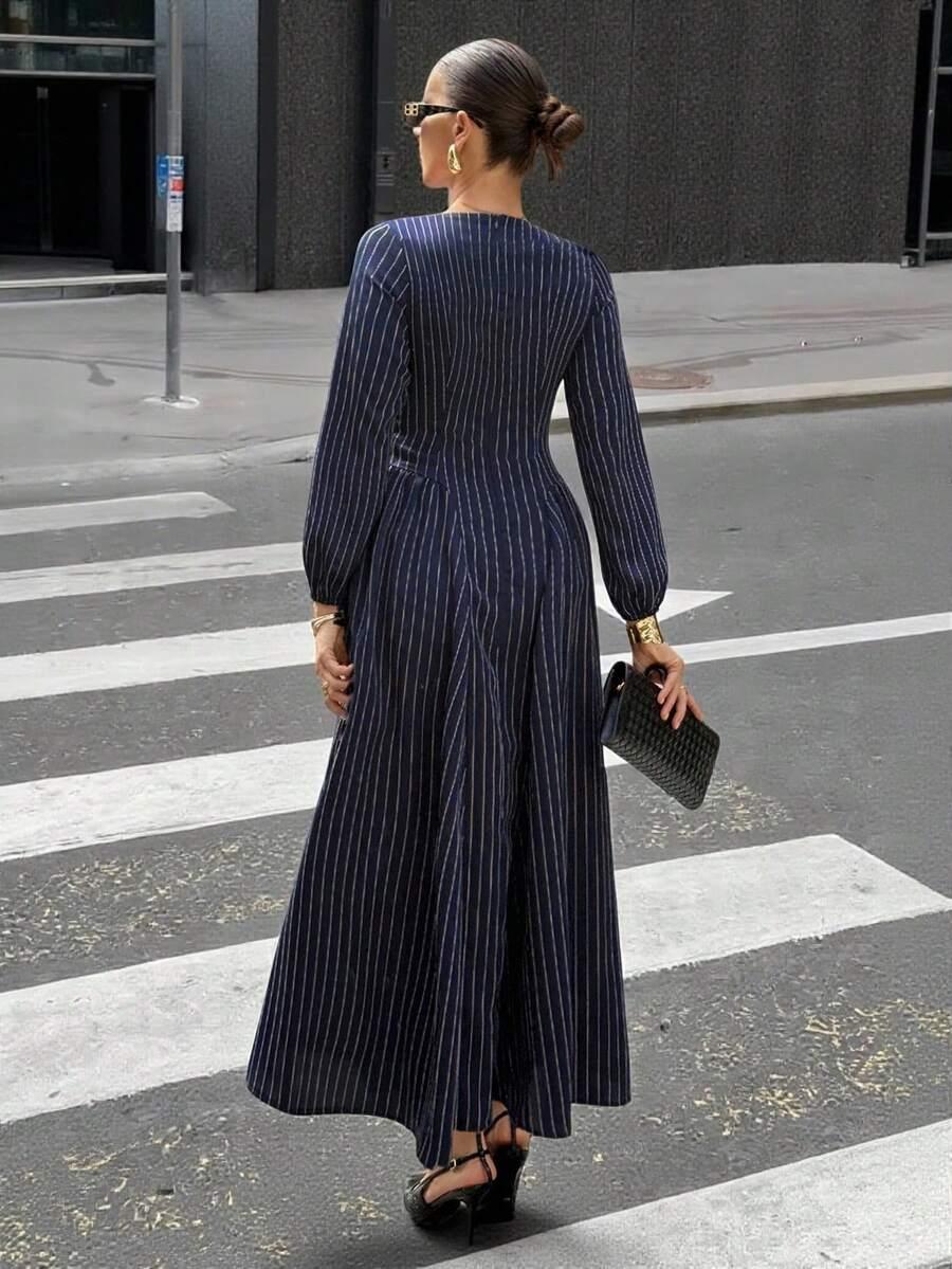 SHEIN GRANATOWA MAXI SUKIENKA PASKI S06__XS