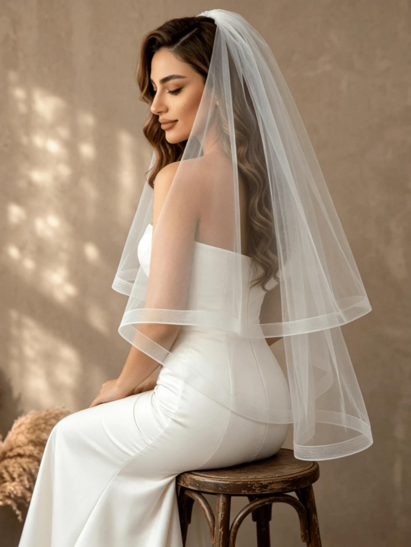 SHEIN BIAŁY WELON Z GRZEBIENIEM S07__160CM