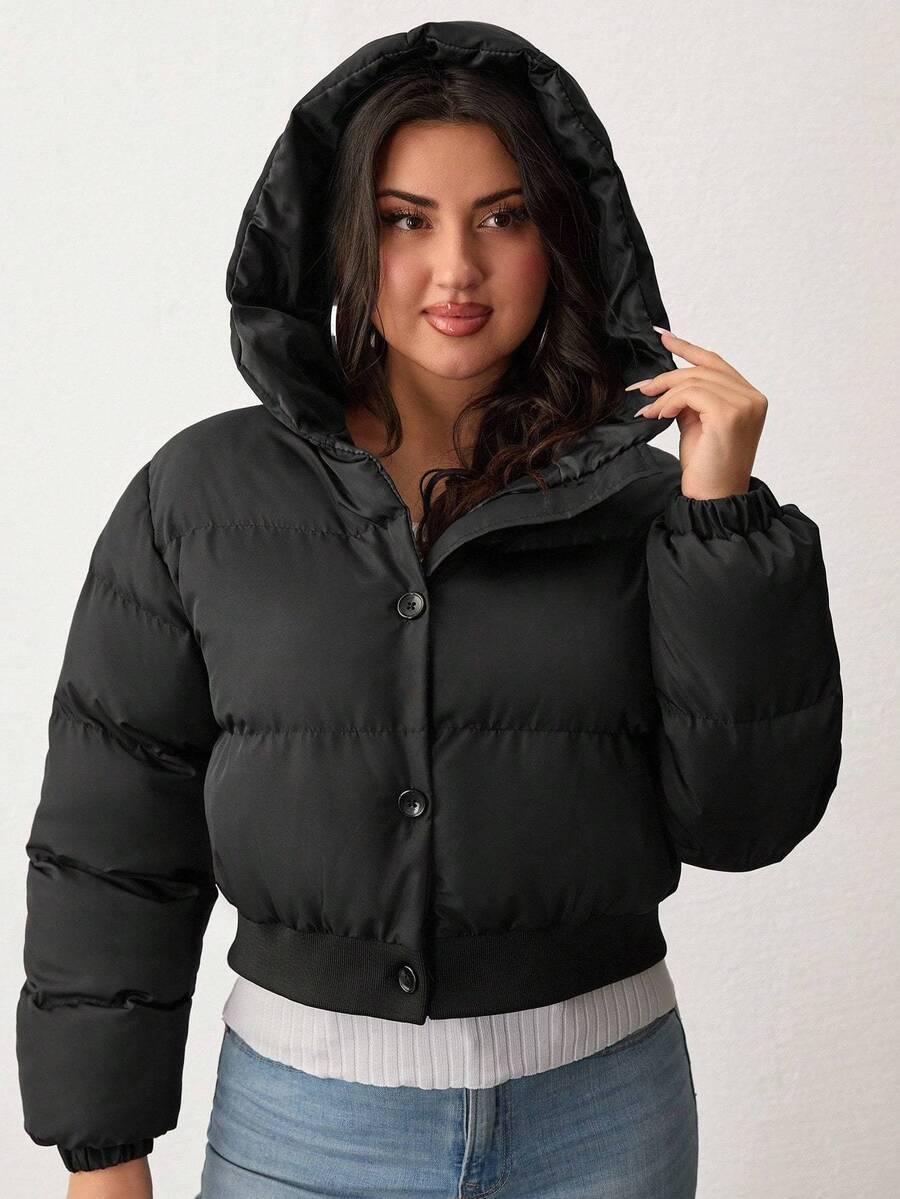 SHEIN CZARNA PIKOWANA KURTKA ZAMEK W01__52