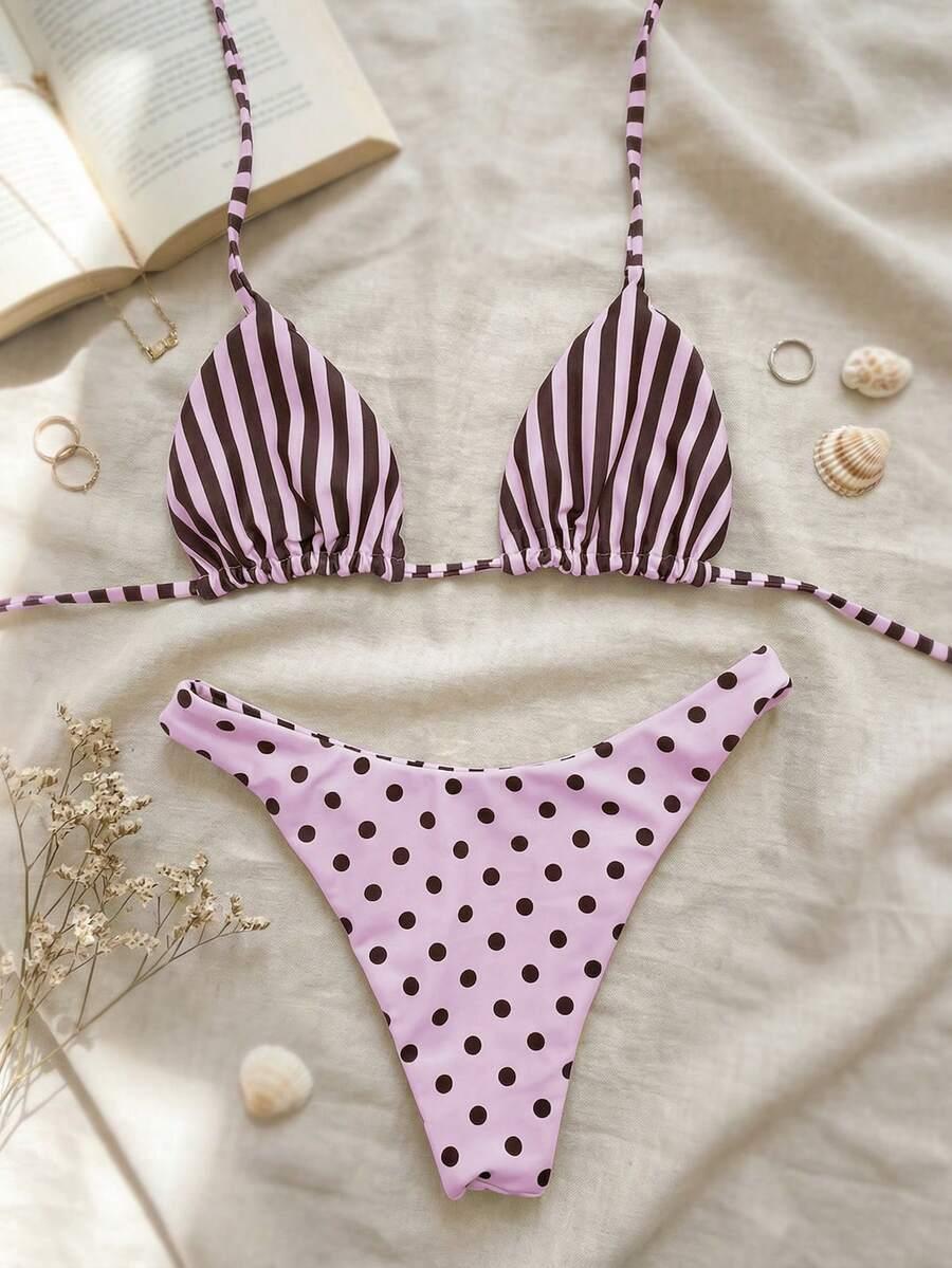 SHEIN DWUCZĘŚCIOWY STRÓJ KĄPIELOWY WZÓR S09__M