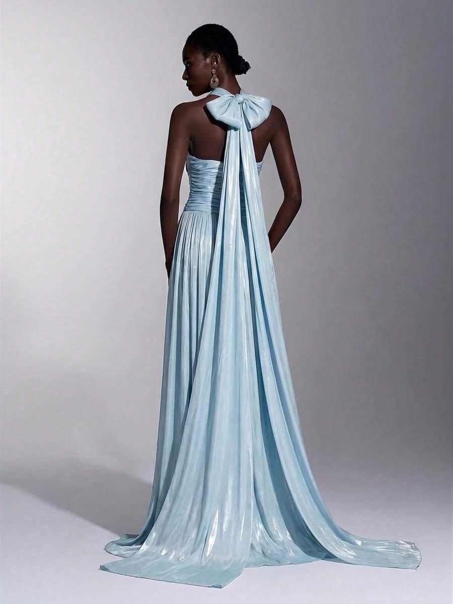 SHEIN NIEBIESKA MAXI SUKIENKA S06__M
