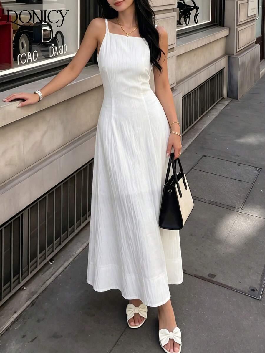 SHEIN BIAŁA MAXI SUKIENKA S06__XS