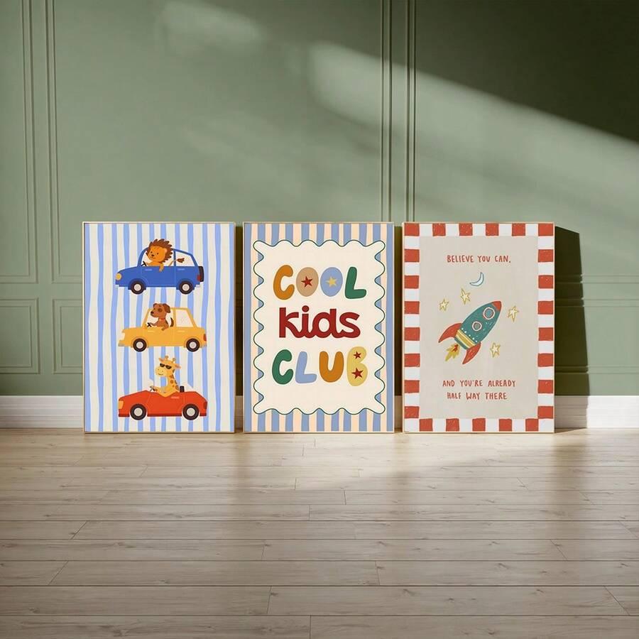 SHEIN PLAKAT NA ŚCIANĘ 3-PACK S07__40X60