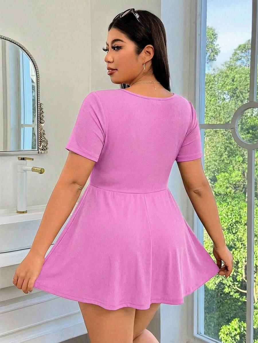 SHEIN RÓŻOWY KOMBINEZON CASUAL S06__XXL