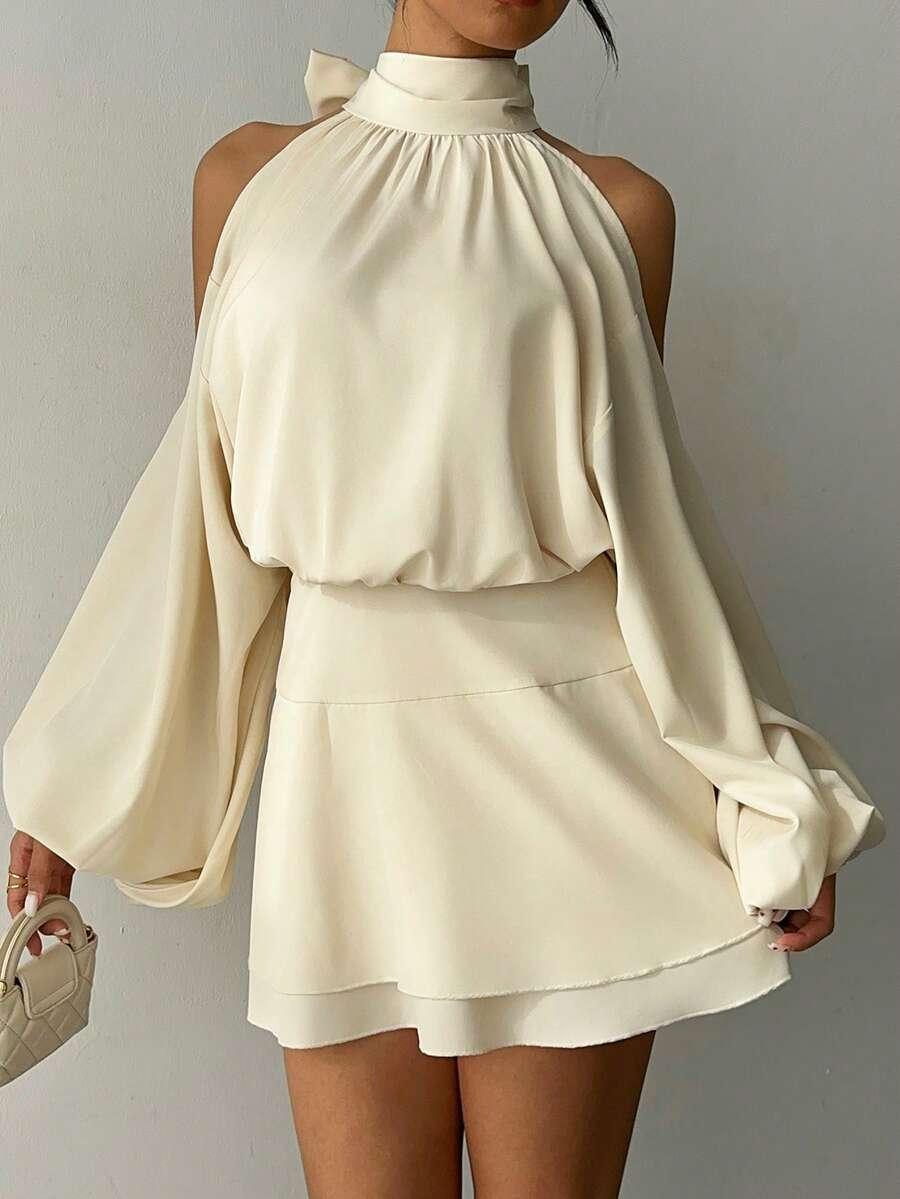 SHEIN KREMOWA MINI SUKIENKA S06__XXL