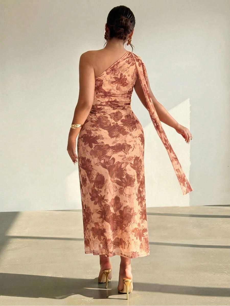 SHEIN SUKIENKA KWIATY JEDNO RAMIE S06__48