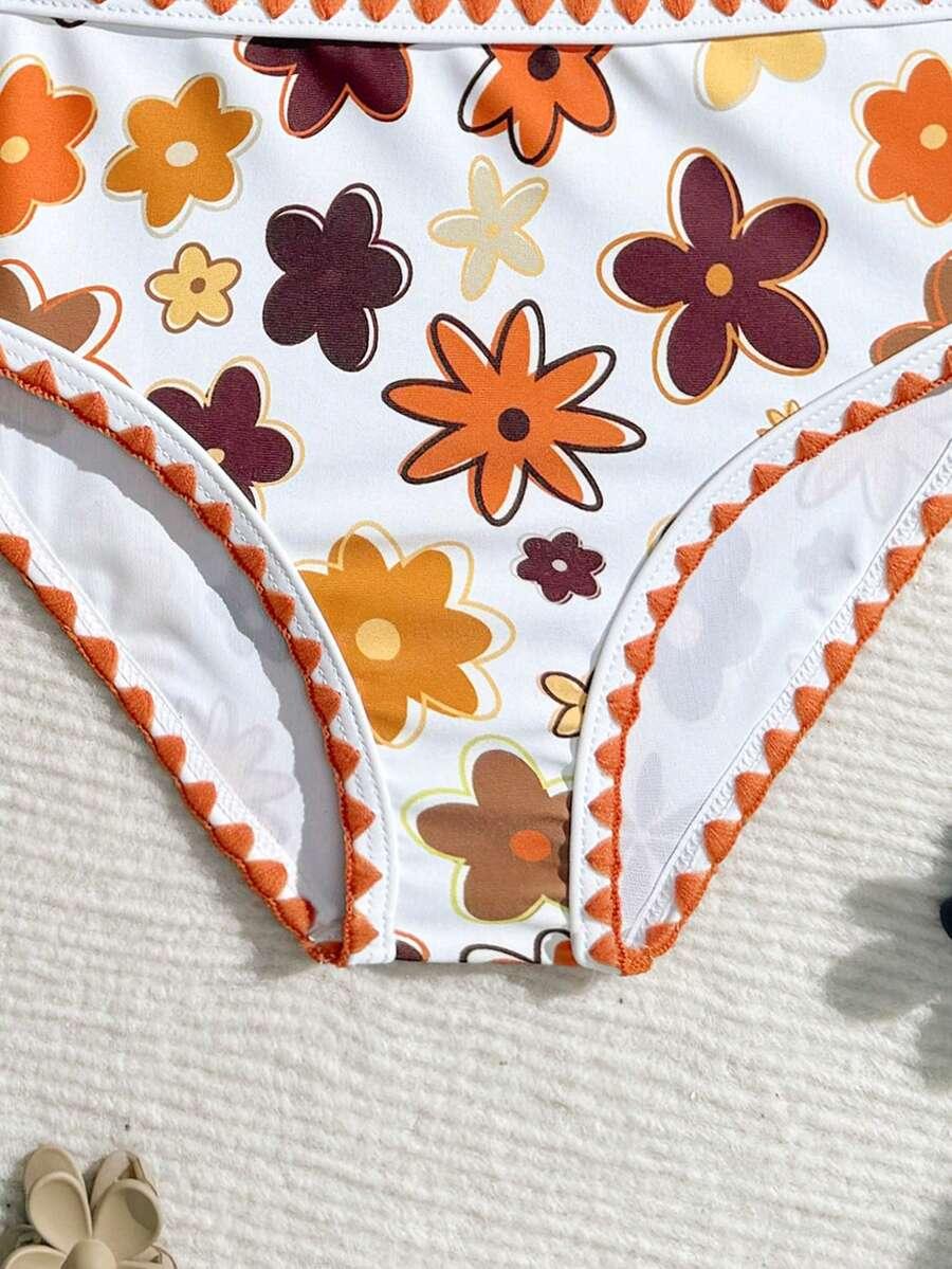 SHEIN DWUCZĘŚCIOWY STRÓJ KĄPIELOWY NARZUTKA KOMPLET S09__110-116