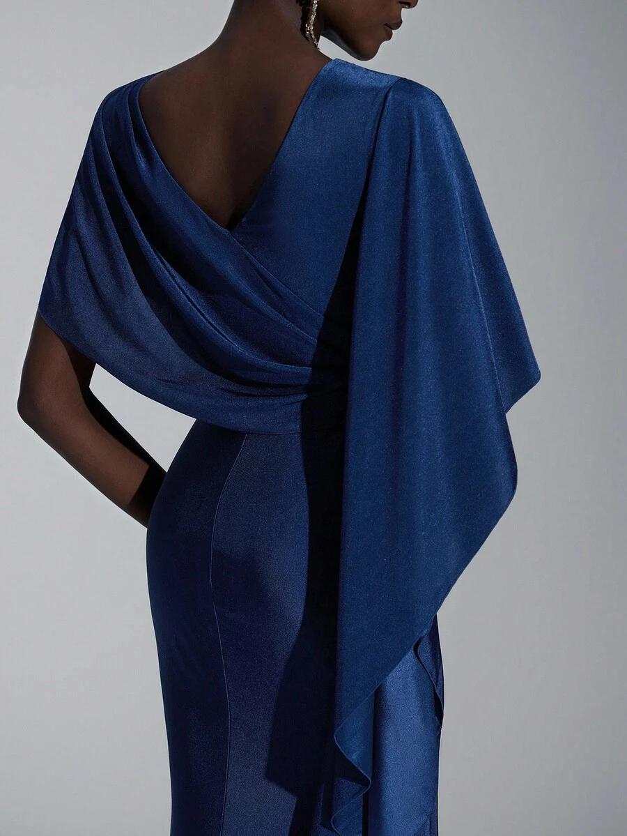 SHEIN ASYMETRYCZNA MAXI SUKIENKA S06__M