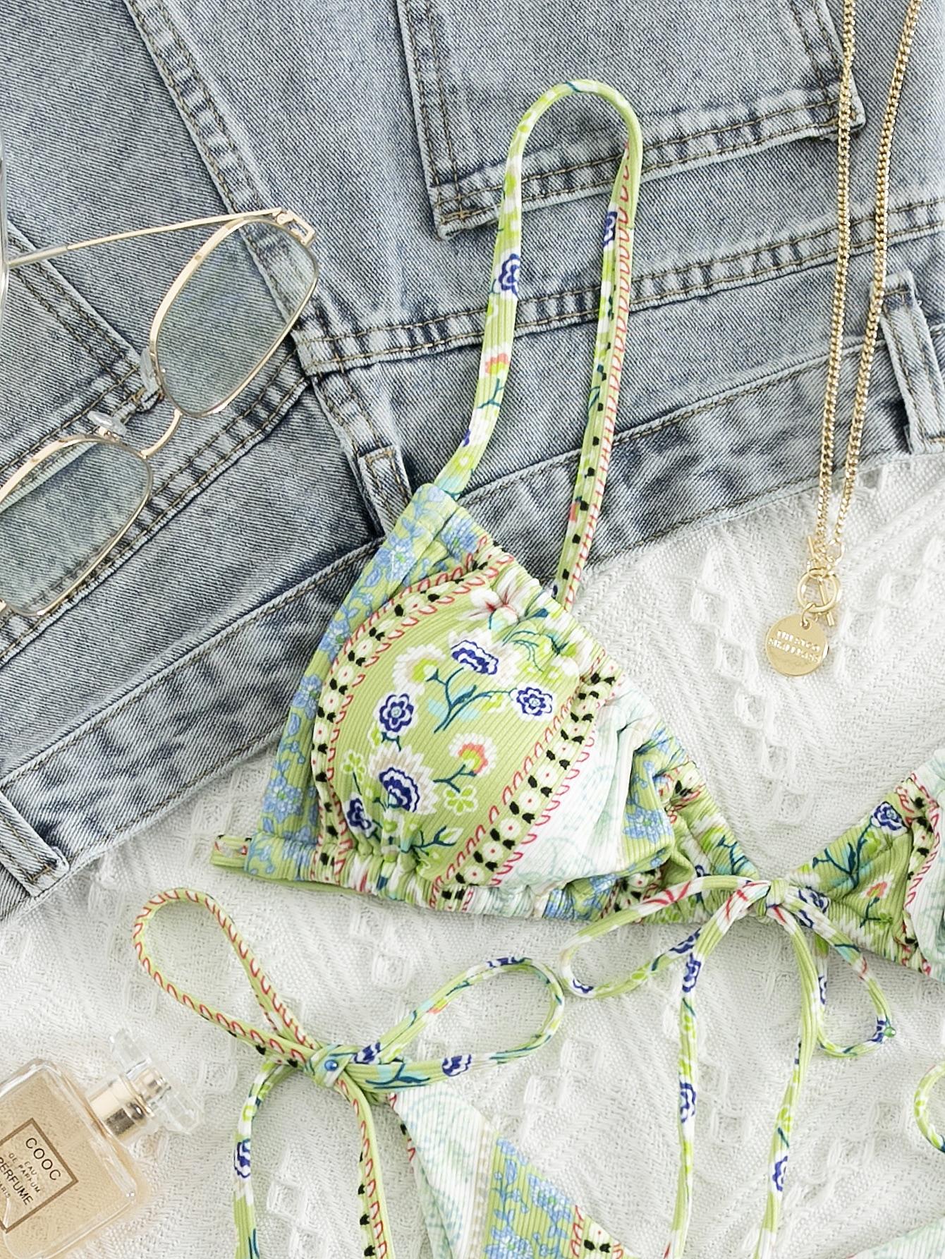 SHEIN DWUCZĘŚCIOWY STRÓJ KĄPIELOWY S09__XL