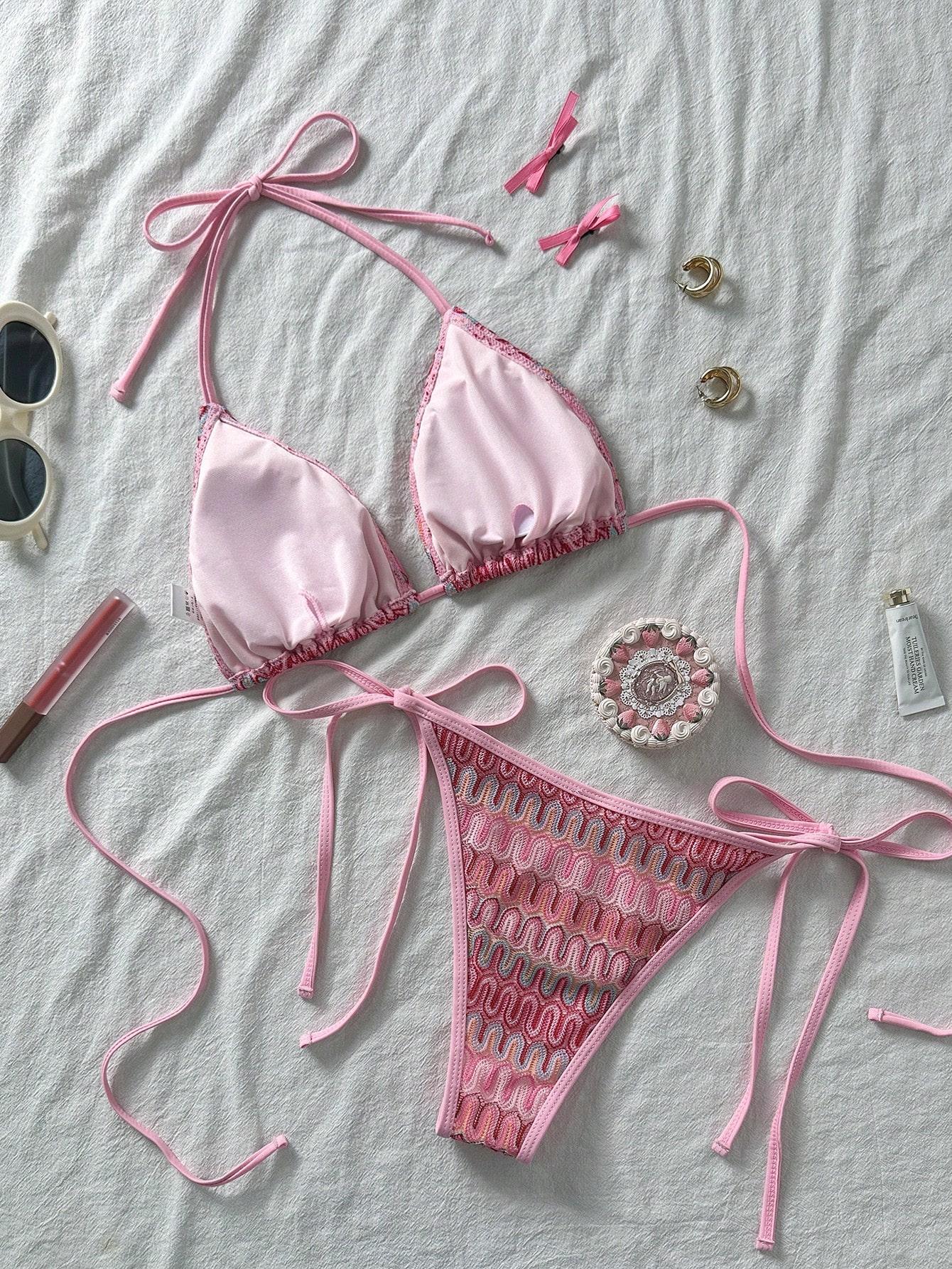 SHEIN DWUCZĘŚCIOWY STRÓJ KĄPIELOWY S09__M