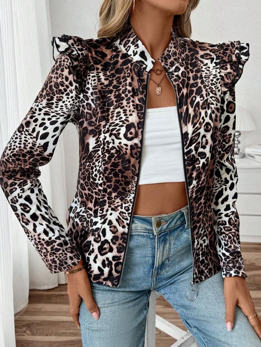 SHEIN KURTKA ANIMAL PRINT S06__M