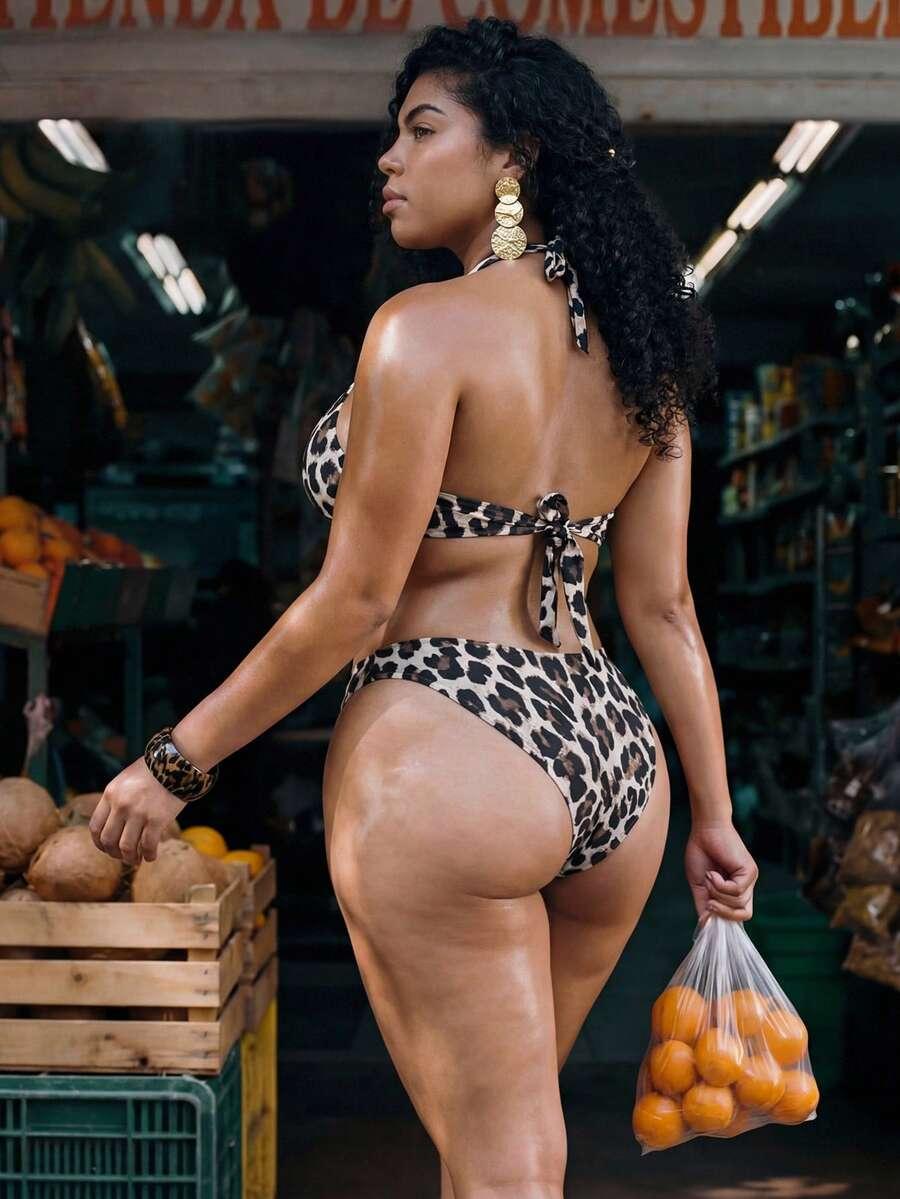 SWIM VCAY GÓRA OD BIKINI ANIMAL PRINT S09__XXL