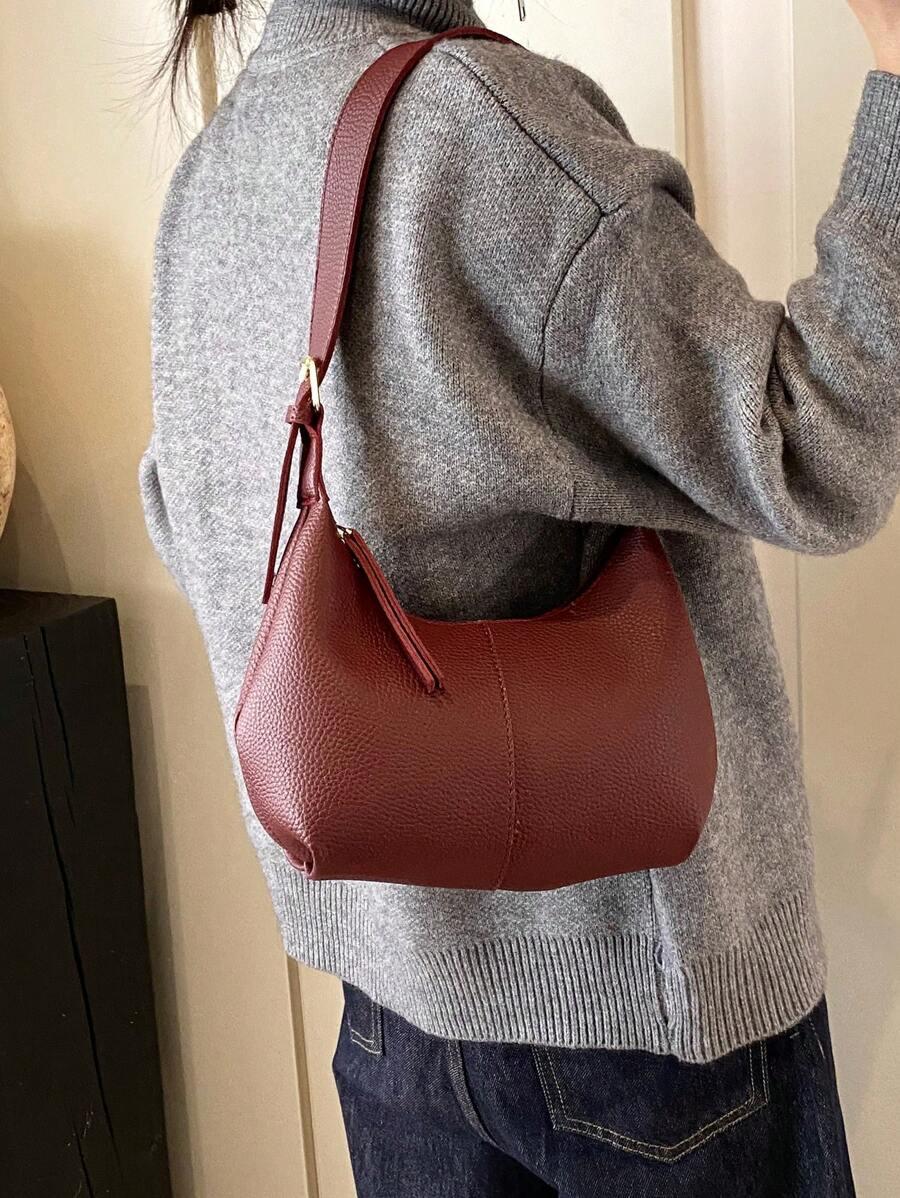 SHEIN BORDOWA TOREBKA IMITACJA SKÓRY S07__20X10X28