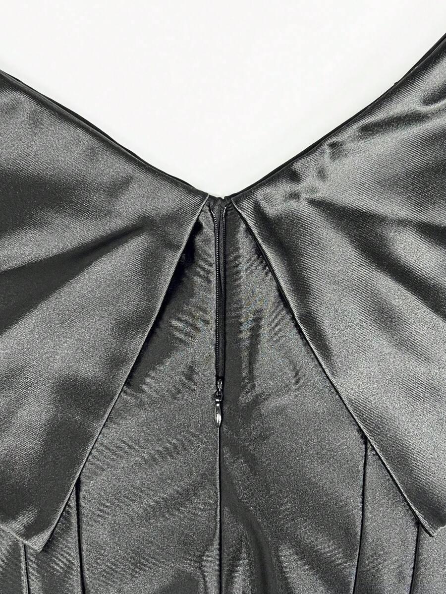 SHEIN CZARNA MAXI SUKIENKA S06__L
