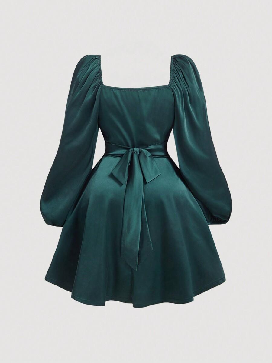 SHEIN ZIELONA MINI SUKIENKA