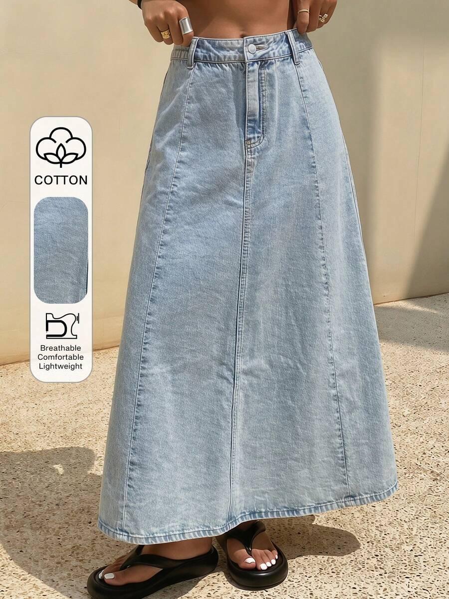 DAZY MAXI SPÓDNICA JEANS S06__M