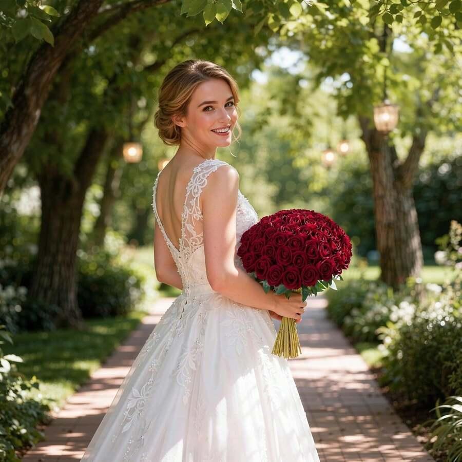 SHEIN SZTUCZNA RÓŻA 1SZT. S07__51CM