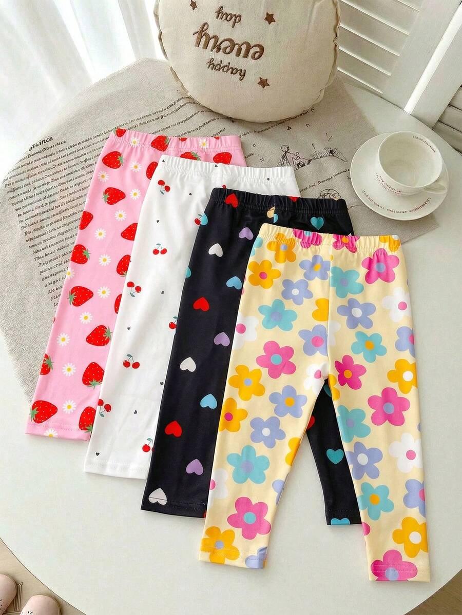 SHEIN LEGGINSY WZÓR 4-PACK S06__68/74