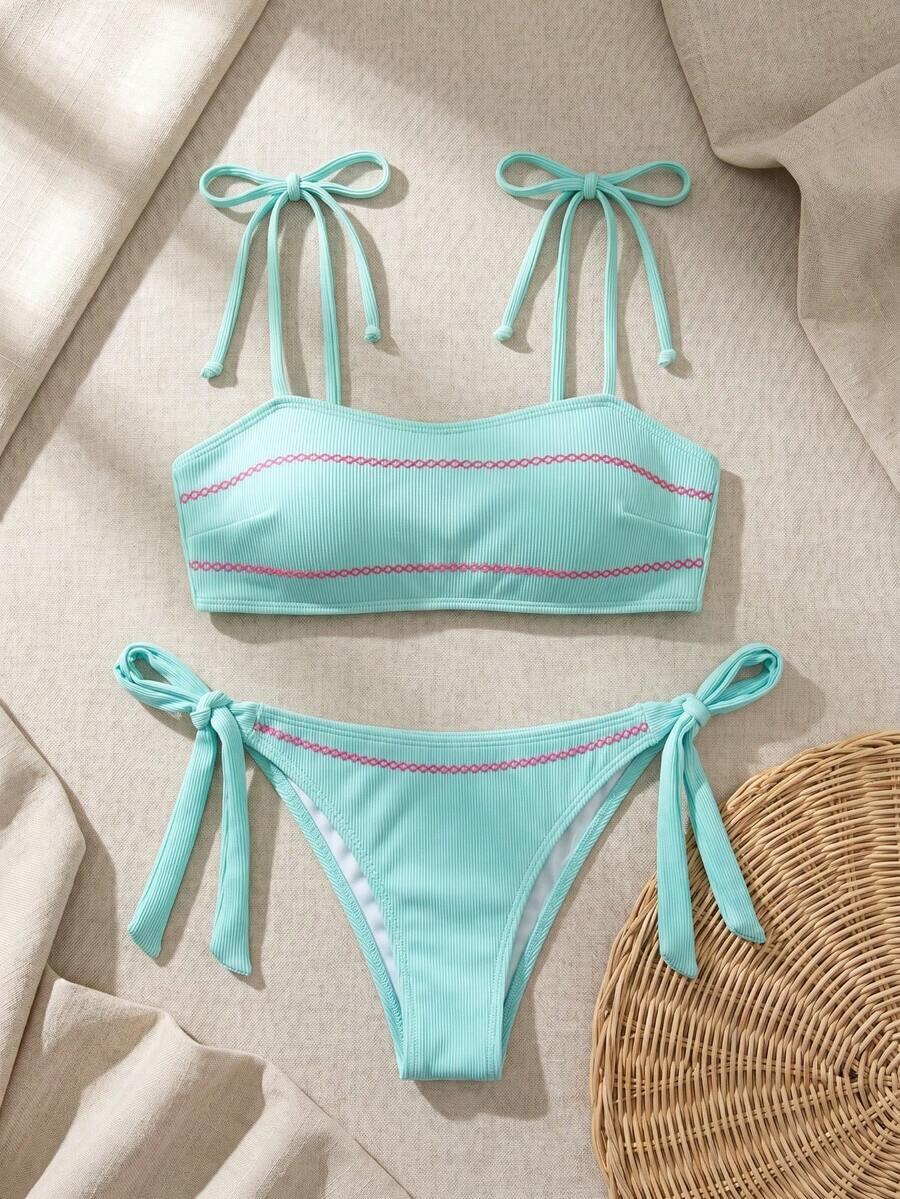 SHEIN DWUCZĘŚCIOWY STRÓJ KĄPIELOWY S09__M