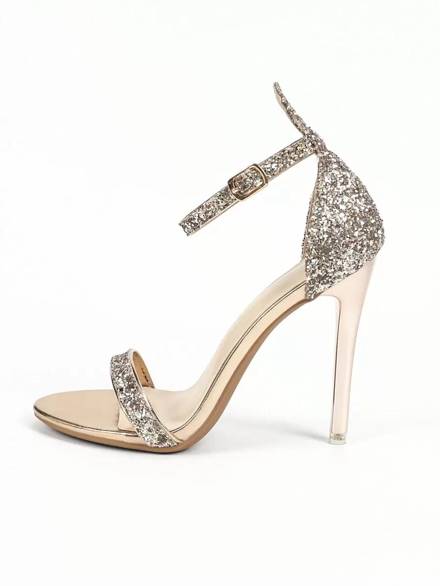 SHEIN ZŁOTE SANDAŁY ZDOBIENIE S06__38
