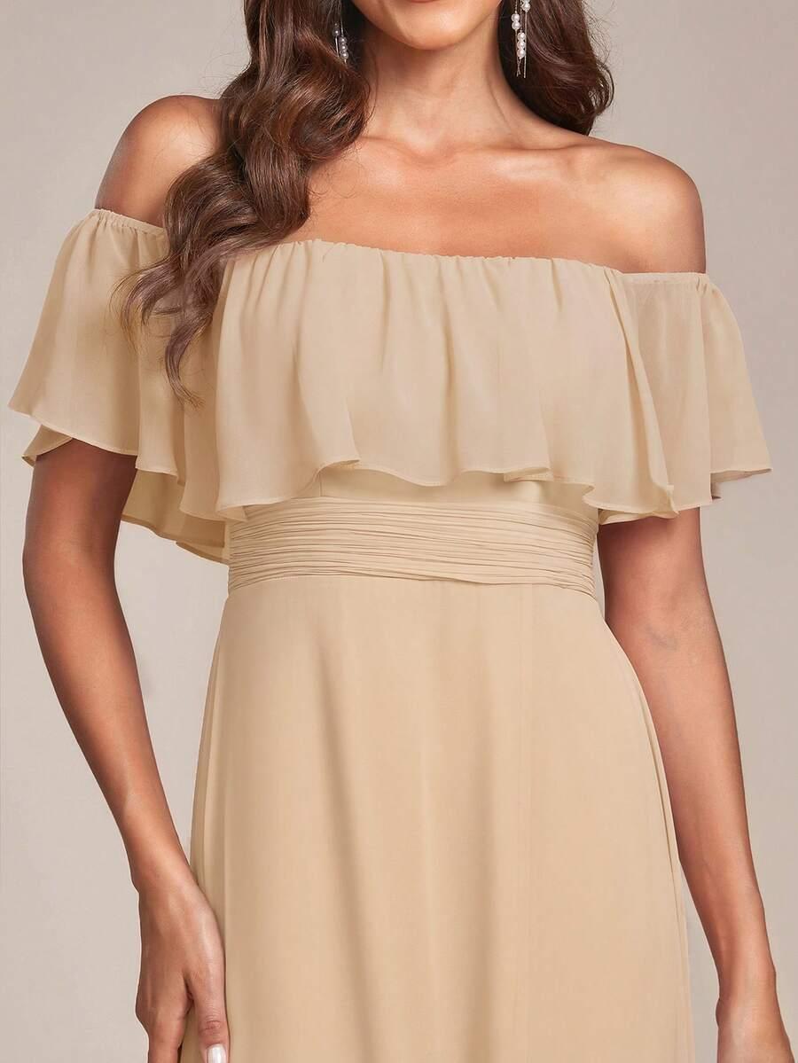 EVERPRETTY BEŻOWA MAXI SUKIENKA S06__S