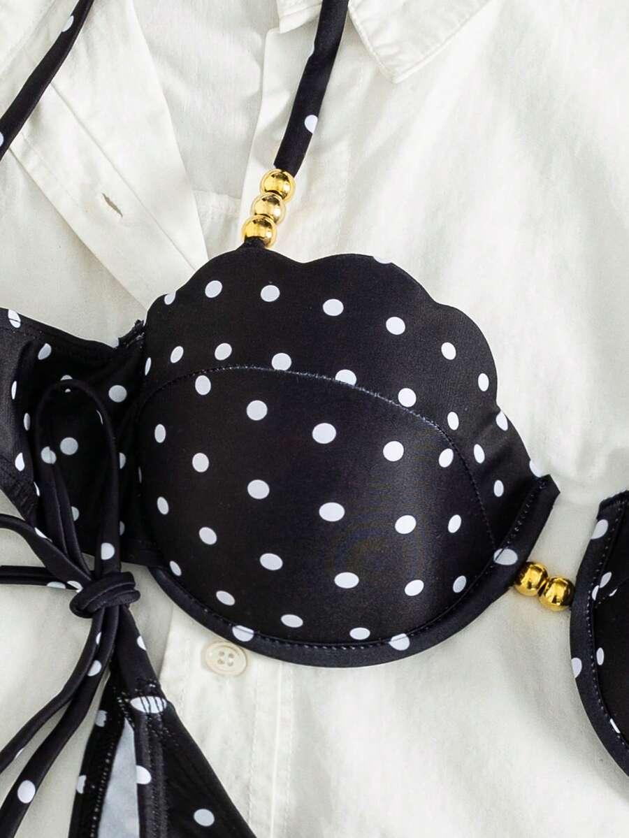 SWIM MOD DWUCZĘŚCIOWY STRÓJ KĄPIELOWY GROSZKI S09__M