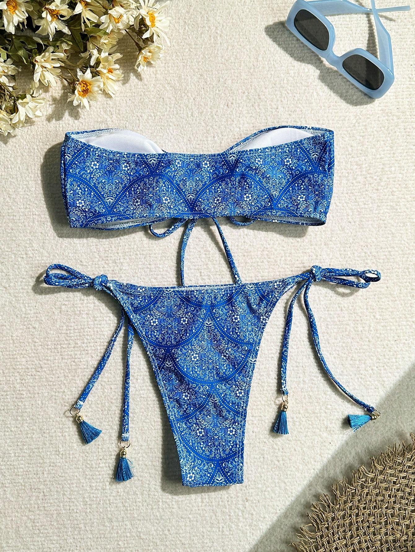 SHEIN GÓRA OD BIKINI WZÓR S09__XS