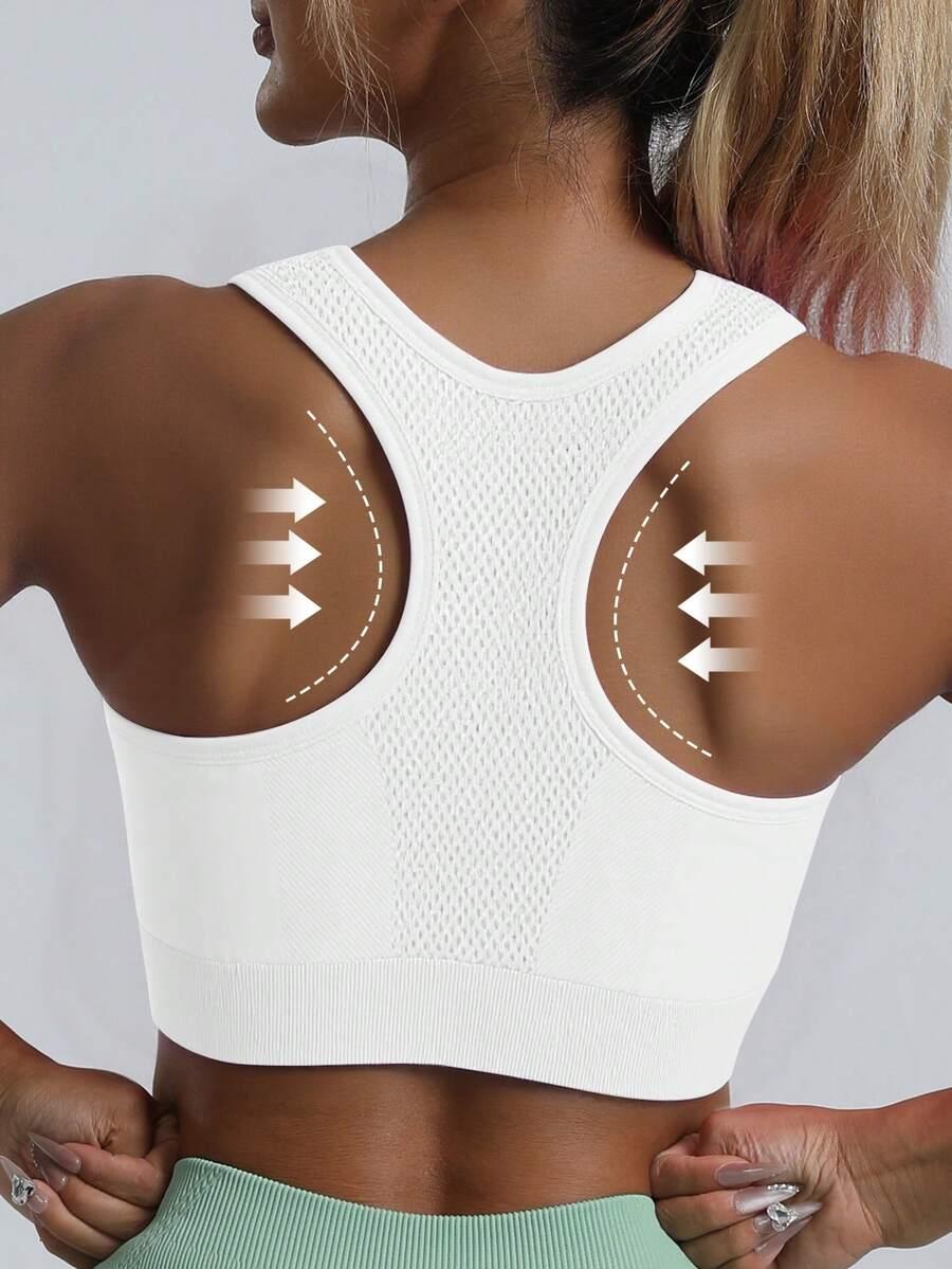 SHEIN BIAŁY BIUSTONOSZ SPORTOWY S06__S