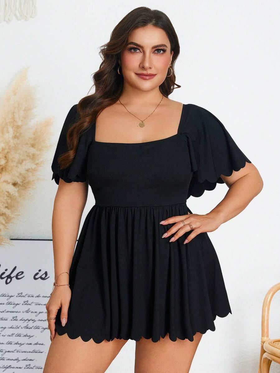 SHEIN DWUCZĘŚCIOWY STRÓJ KĄPIELOWY SUKIENKA S09__52