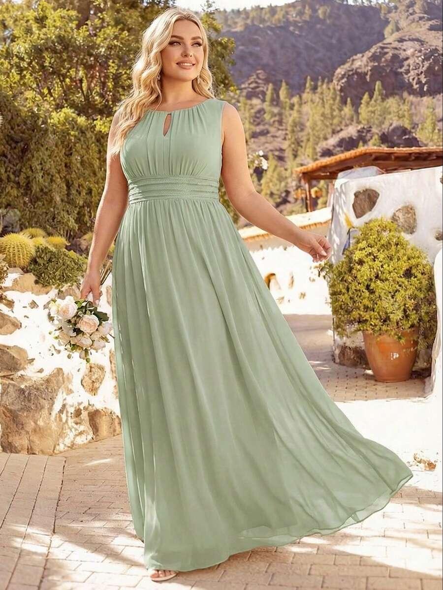 SHEIN ZIELONA MAXI SUKIENKA S09__50