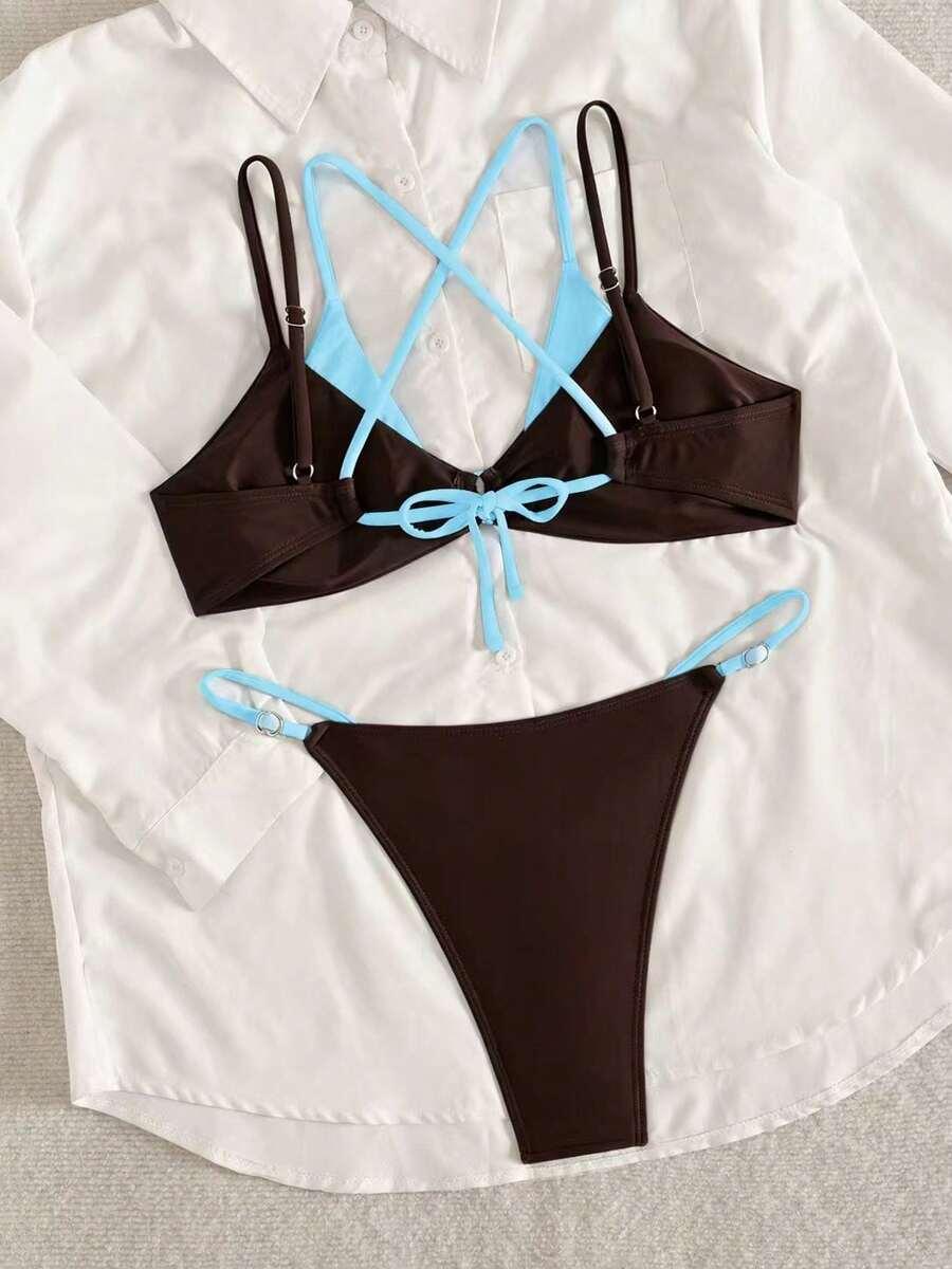 SHEIN DWUCZĘŚCIOWY STRÓJ KĄPIELOWY S09__S