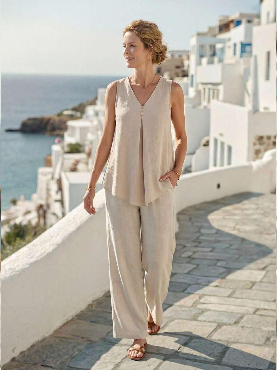 SHEIN BEŻOWA BLUZKA TEKSTURA S06__M