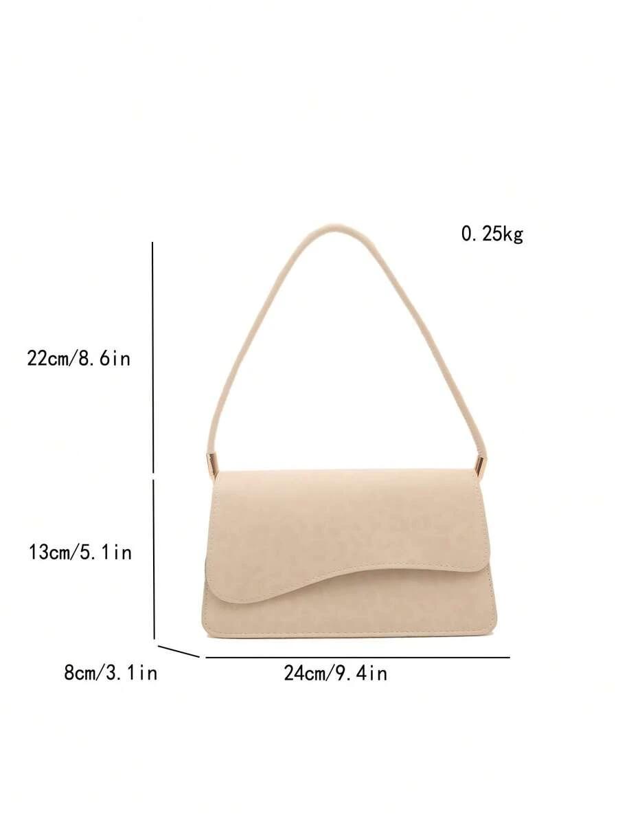 SHEIN BEŻOWA TOREBKA NA RAMIĘ S07__13X24CM