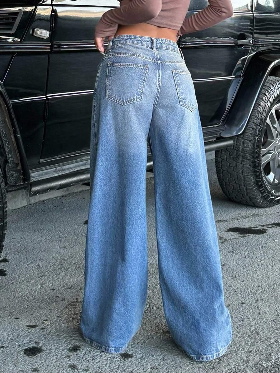 COTTNLINE NIEBIESKIE SPODNIE JEANS S06__M