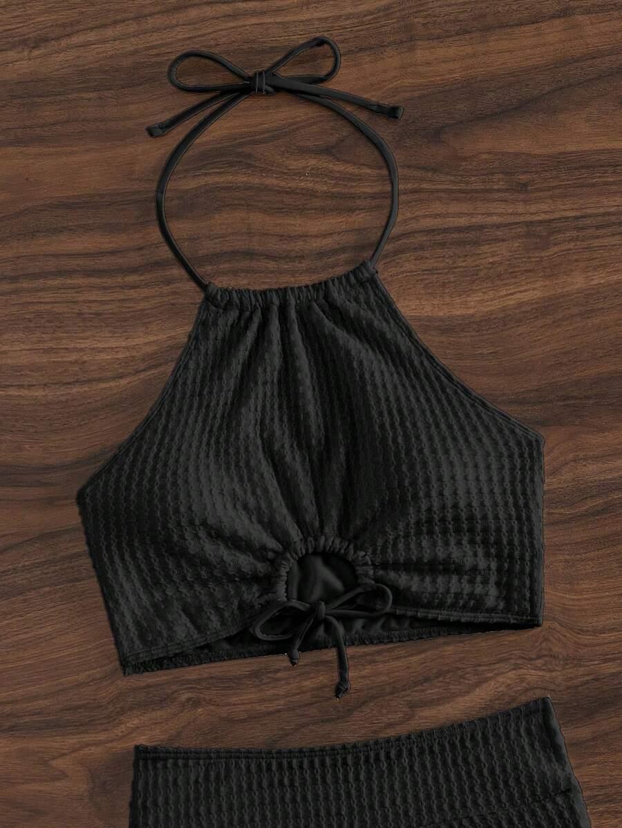 SHEIN DWUCZĘŚCIOWY STRÓJ KĄPIELOWY S09__L