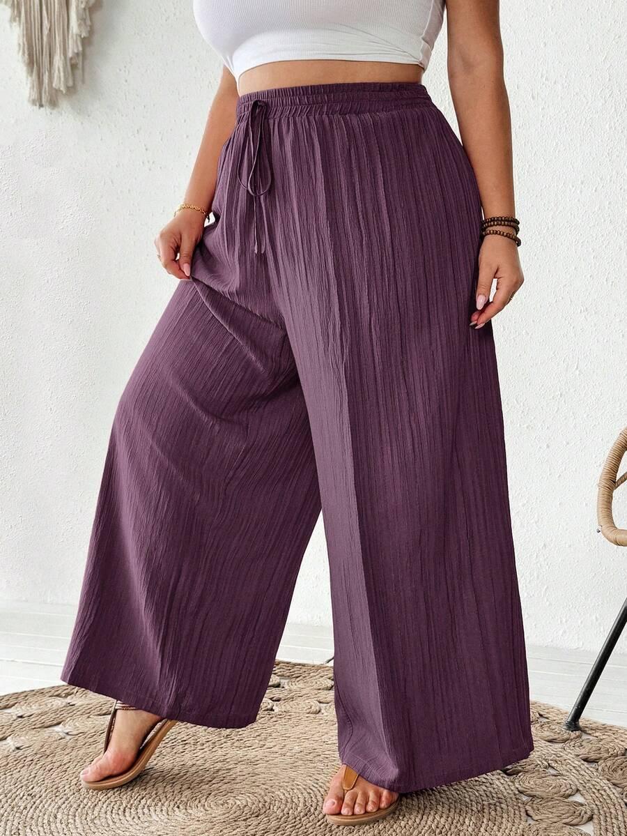 SHEIN FIOLETOWE SPODNIE CASUAL S06__58
