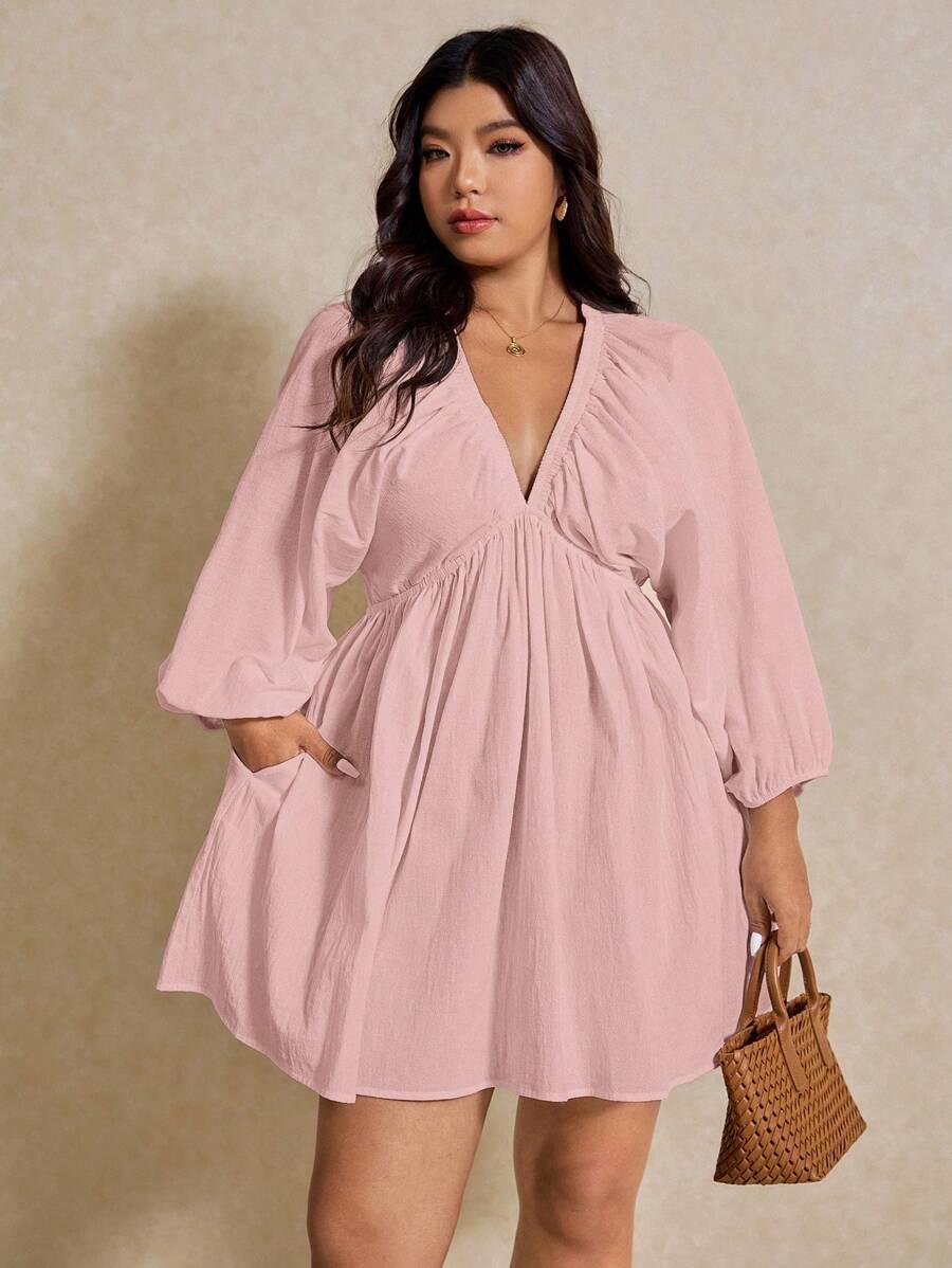 SHEIN RÓŻOWA MINI SUKIENKA S06__46