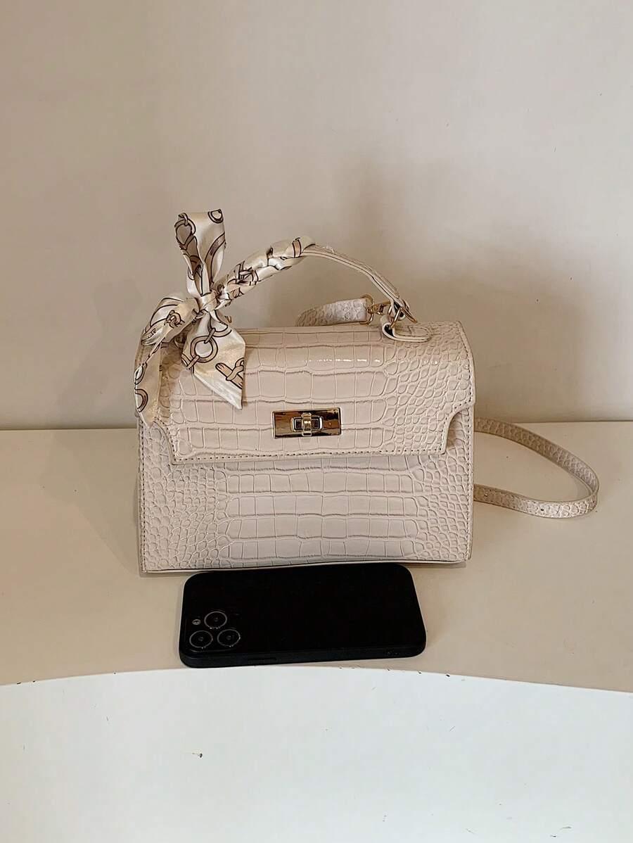 SHEIN BEŻOWA TOREBKA NA RAMIĘ S07__24X9X18