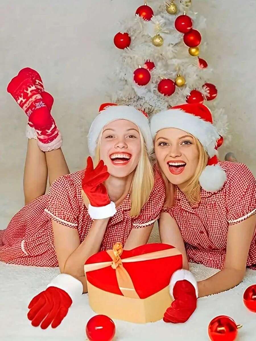 SHEIN CZAPKA RĘKAWICZKI KOSTIUM BDD
