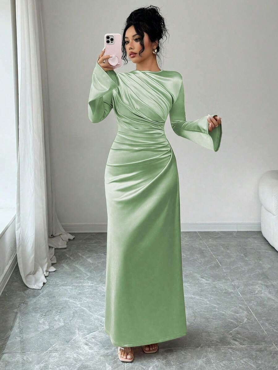 RAFFERIZA ZIELONA MAXI SUKIENKA S06__L