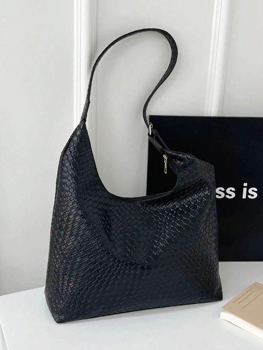 SHEIN CZARNA TOREBKA NA RAMIĘ S07__34X12X27