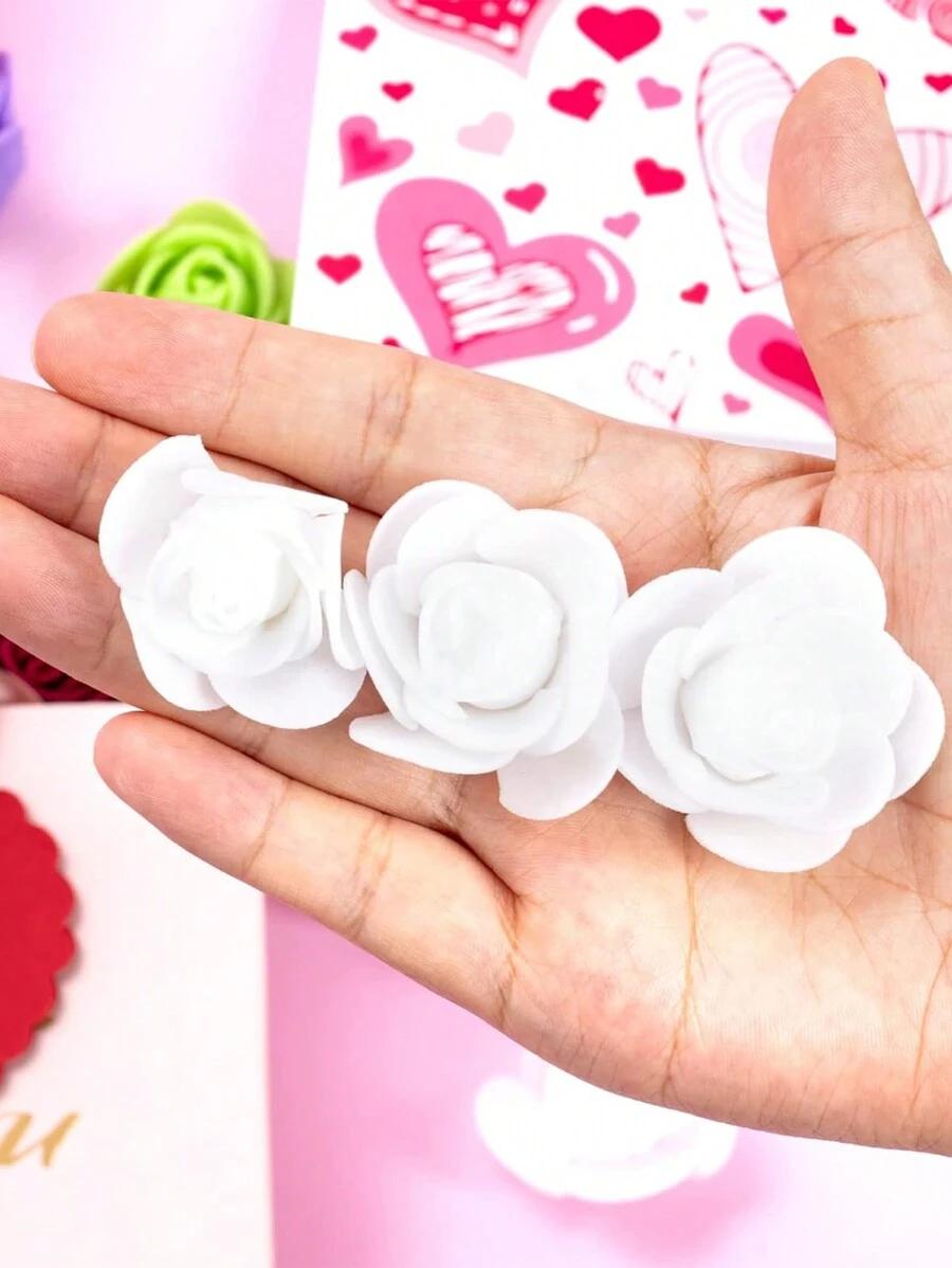 SHEIN BIAŁE PIANKOWE MINI RÓŻE 18-PACK S07