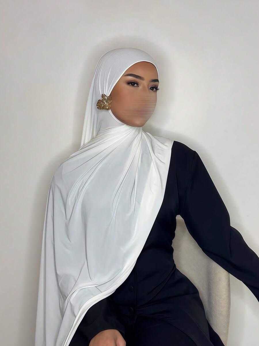 SHEIN BIAŁA CHUSTA NA GŁOWĘ S07__170X60CM