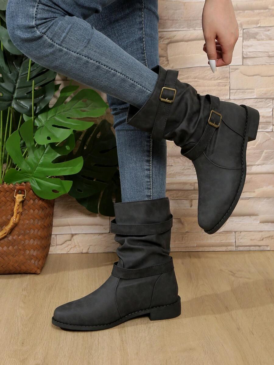SHEIN CZARNE WSUWANE BOTKI W01__39